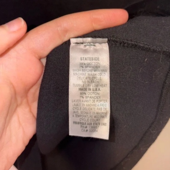 NWT-Stateside Crewneck Long Sleeve Tee - Made in USA - Picture 7 of 8